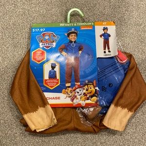 Paw Patrol Chase Costume 4T, NWT